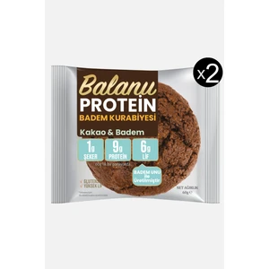 Kakaolu Proteinli Düşük Şekerli Badem Unu Kurabiyesi 60 gr X2ADET