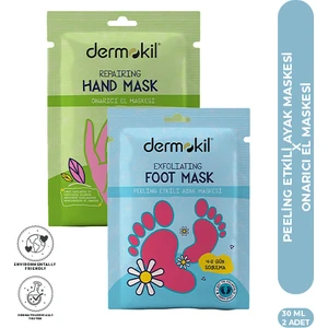 Peeling Etkili (Soyulabilir) Ayak Maskesi 30 ml + Onarıcı El Maskesi 30 ml 2'li Set