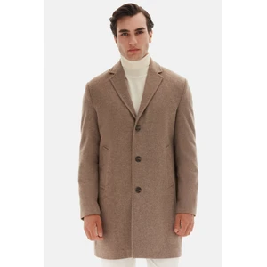 Ds Damat Regular Fit Vizon Mono Yaka Kaşe Kaban 5HF08ORT10000