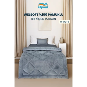 Welsoft %100 Pamuklu Tek Kişilik Yorgan