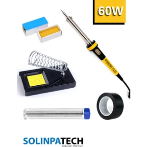 60W Profesyonel Yüksek Sıcaklığa Dayanıklı Resistörlü Kalem Havya Pasta Stand Lehim Bant