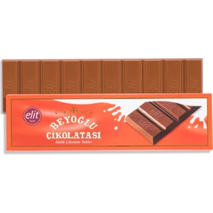 Elit Çikolata Meşhur Beyoğlu Çikolatası Sütlü Tablet Çikolata 300g Glutensiz