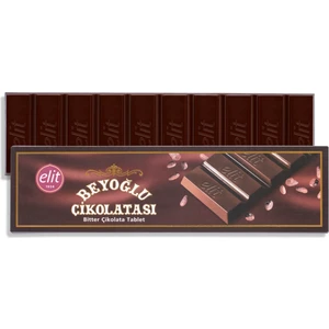 Elit Çikolata Meşhur Beyoğlu Çikolatası Bitter Tablet Çikolata 300g Glutensiz