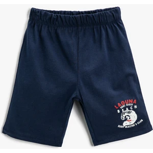 Erkek Çocuk Surf Baskılı Şort Pamuklu