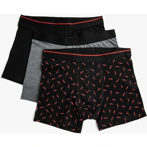 Pamuklu Erkek 3'lü Boxer Seti
