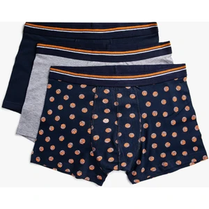 Erkek Pamuklu 3'lü Basic Boxer