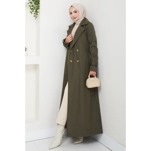 Tam Boy Su Geçirmez Trenç 1596 - Haki