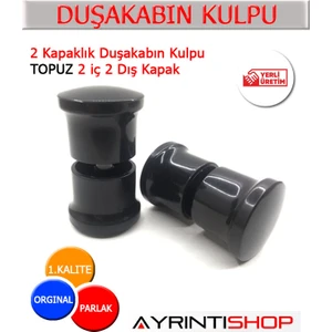 Ayrıntıshop Duşakabin Cam Kabin Kapı Tutamağı Plastik Krom Kaplamalı