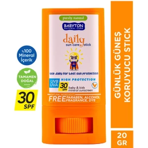 Doğal Güneş Koruyucu Stick 30 SPF 20 gr