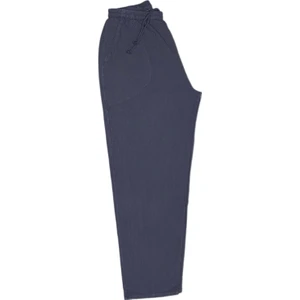 %100 Pamuk, Keten Kumaştan Beli Lastikli ve Bağcıklı Erkek Pantolon(Solma ve Çekme Yapmaz)