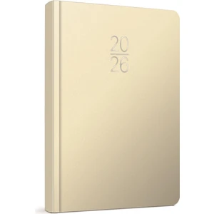 Gıpta 2026 Günlük Çizgili Ajanda 14X20 cm 100-ECK Krem