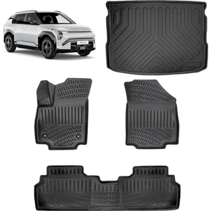 Kia Ev3 2024 ve Sonrası 3D Havuzlu Paspas ve Üst Konum Bagaj Havuzu Set