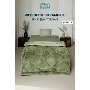 Welsoft %100 Pamuklu Tek Kişilik Yorgan