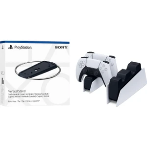 Playstation 5 Ps5 Dualsense Şarj Istasyonu + Ps5 Vertical Dikey Stand Playstation 5 Slim Uyumlu