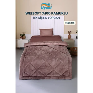 Welsoft %100 Pamuklu Tek Kişilik Yorgan