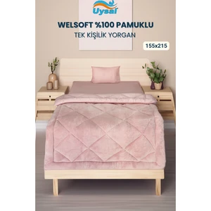 Welsoft %100 Pamuklu Tek Kişilik Yorgan