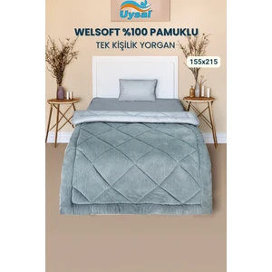 Welsoft %100 Pamuklu Tek Kişilik Yorgan