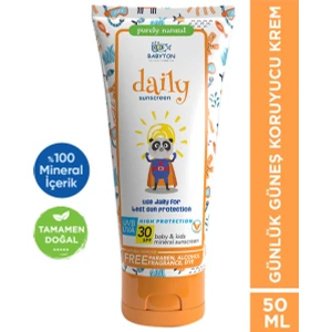 Bebek ve Çocuklar için Doğal Güneş Koruyucu Krem 50 ml 