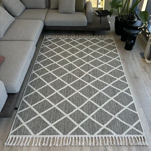 Cool Halı Bress 1409 Gri Halı Mutfak Halısı Kesme Halı Yolluk Balkon Halısı Hol Koridor Halısı Dokuma Halı