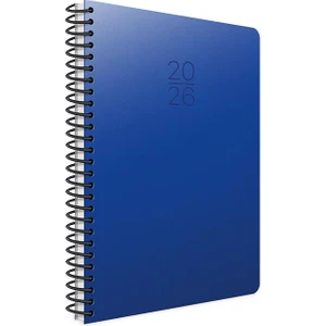 Gıpta 2026 Spiralli Günlük Ajanda Sert Kapak 17X24 cm  407-SEK Lacivert