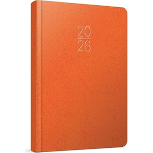 Gıpta 2026 Günlük Çizgili Ajanda 17X24 cm 107-ECK Turuncu