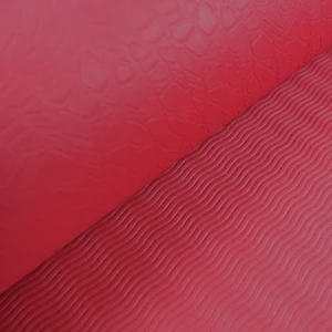 Çift Çizgi Tasarımlı Tpe Yoga Pilates Matı 6mm Kaymaz Hafif Taşınabilir - Bordo