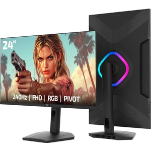 Lunis L20 24'' 240Hz 0.5ms Va Fhd Rgb Pivot Gaming Monitör (Sıfır Ölü Piksel Garantili)