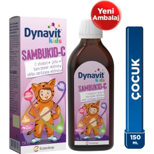 Sambukid-C Şurup 150 mL - Kara Mürver Ekstresi, C Vitamini, Çinko, Afrika Sardunyası Ekstresi