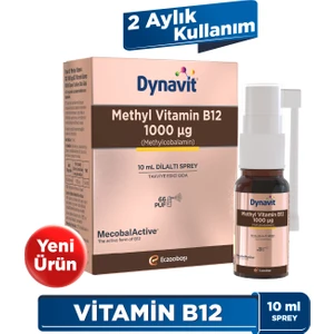 Methyl Vitamin B12 1000 mcg 10 ml Dilaltı Sprey B12 Vitamini