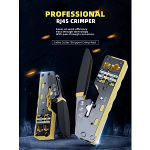 Yeni Nesil Ez Utp 8P8C CAT7/CAT6A/CAT5/CAT6EZ Yeni Nesil Sıkma Pensesi RJ45 RJ12 Crimper Pense Network Aksesuarları Aleti