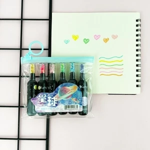 Galaksi Şişesi 6 Renk Fosforlu Kalem