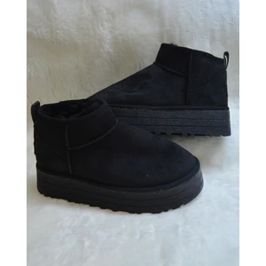 Kadın Kalın Taban Ultra Mini Süet Bot Kışlık Bot & Bootie