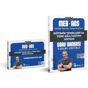 2026 Meb-Ags Eğitimin Temelleri ve Türk Millî Eğitim Sistemi  Soru Bankası - Video Kafa Notlar 2 Li Set ( Ömer Ekici )