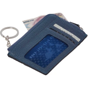 Mavi Hakiki Deri Unisex Kredi Kartlık - S1KK00000265-T0M