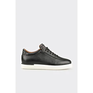 Siyah Deri Erkek Günlük Ayakkabı