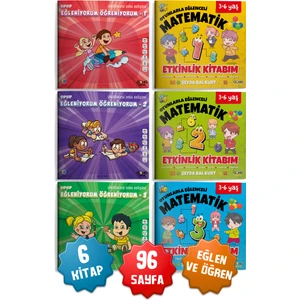 2li Set Şıp Şıp Eğleniyorum Öğreniyorum ve Matematik Güçlendiren 6'lı Çocuk Kitap Seti