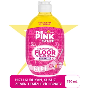 The Pink Stuff Zemin Temizleyici Sprey / Fışkırtma & Paspas /hızlı Kuruyan Formül / Susuz Kullanım Kolaylığı 750ML