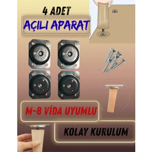 Metal Aparat 4 Adet (Metrik 8)