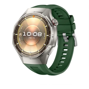 Huawei Watch Gt6 Pro 46MM Ile Tam Uyumlu Kordon Metal Tokalı Yumuşak Silikon Kordon Kayış