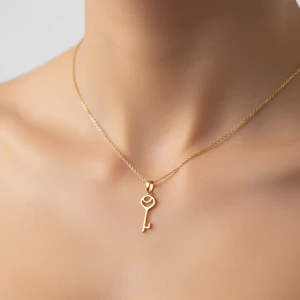 8 Ayar Altın Kolye Ucu Anahtar GM1377 0.5 gr