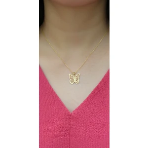 14 Ayar Altın Kolye Ucu "e"harfi GM1350 0.5 gr