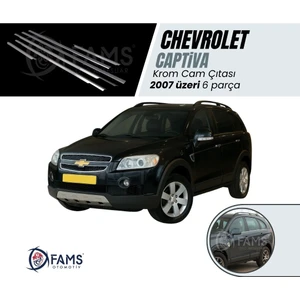 Fams Otomotiv  Chevrolet Captiva Krom Cam Çıtası 6 Parça 2006> Paslanmaz Çelik