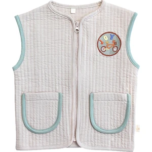 Miela Kids Kontrast Biyeli Kapitone Yelek