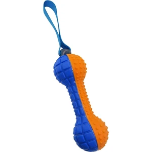 Sesli Ipli Dumbell Köpek Isırma ve Çiğneme Oyuncağı | Dayanıklı Eğitim ve Oyun Aparatı