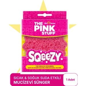 The Pink Stuff Mucizevi Sqeezy Scrubber/ Sıcak ve Soğuk Suda Farklı Lekelerde Mucizevi Etki