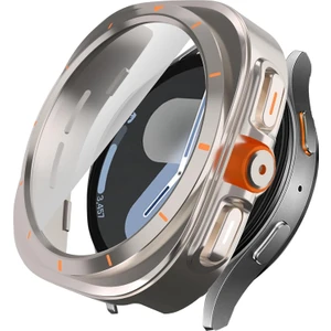 Samsung Galaxy Watch 7 44MM Uyumlu Watch 7 Ultra Dönüştürücü Kasa ve Ekran Koruyucu