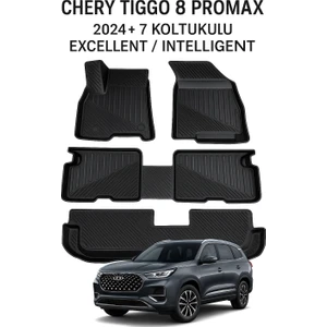 Chery Tiggo 8 Promax 2024+ 7 Koltuklu Excellent / Intelligent 3D Oto Paspas Premium