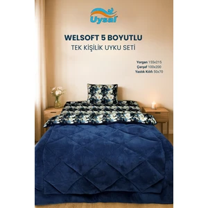Welsoft 5 Boyutlu Tek Kişilik Uyku Seti