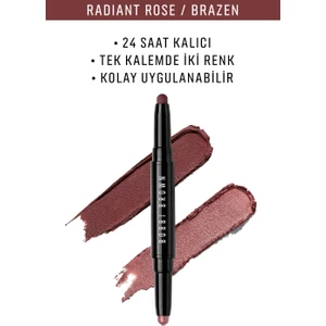 Çift Taraflı Long-Wear Cream Shadow Stick Kalem Far - Radiant Rose / Brazen