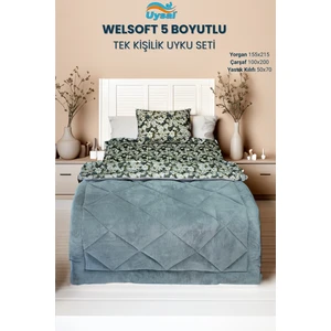 Welsoft 5 Boyutlu Tek Kişilik Uyku Seti